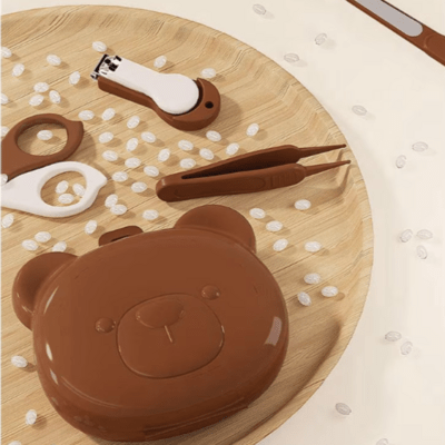 Kit Manucure - BabyBearNailKit™ - Marron - Mon Bébé Futé
