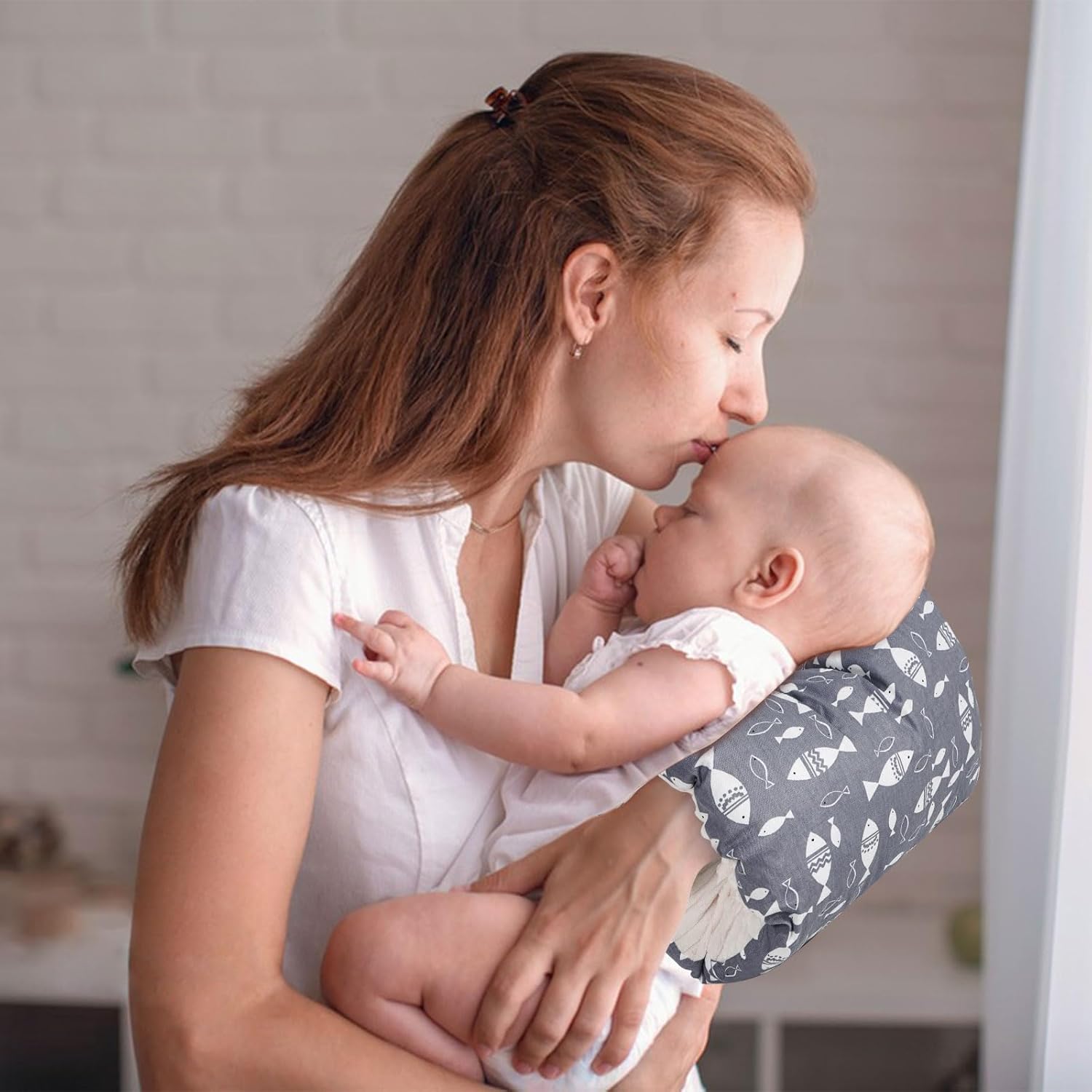 Coussin d’Allaitement - ArmNurse™ - Poissons - Mon Bébé Futé
