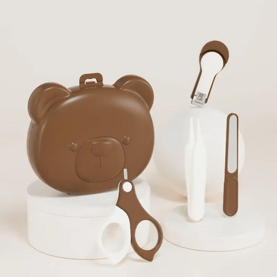 Kit Manucure - BabyBearNailKit™ - Marron - Mon Bébé Futé