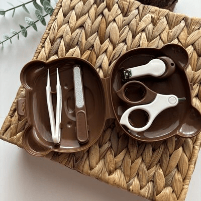 Kit Manucure - BabyBearNailKit™ - Marron - Mon Bébé Futé