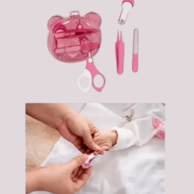 Kit Manucure - BabyBearNailKit™ - Rose - Mon Bébé Futé