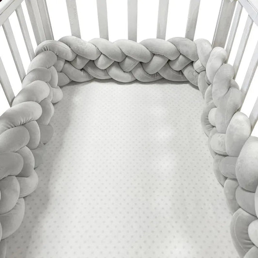 Tour de Lit Bebe - CozyKnot™ - Gris - Mon Bébé Futé